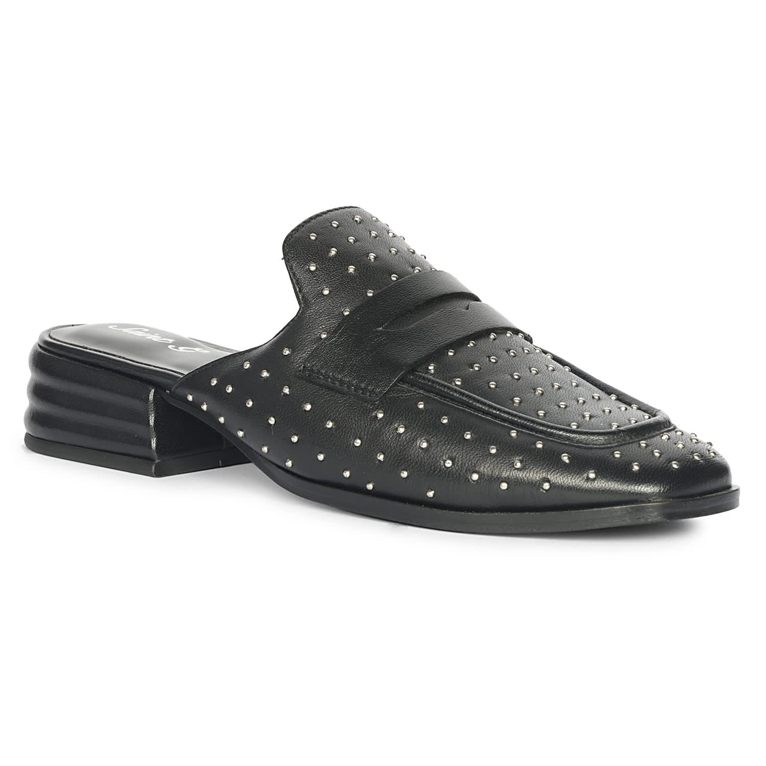 Saint G Women's Black Sava - Heeled Mule In Black