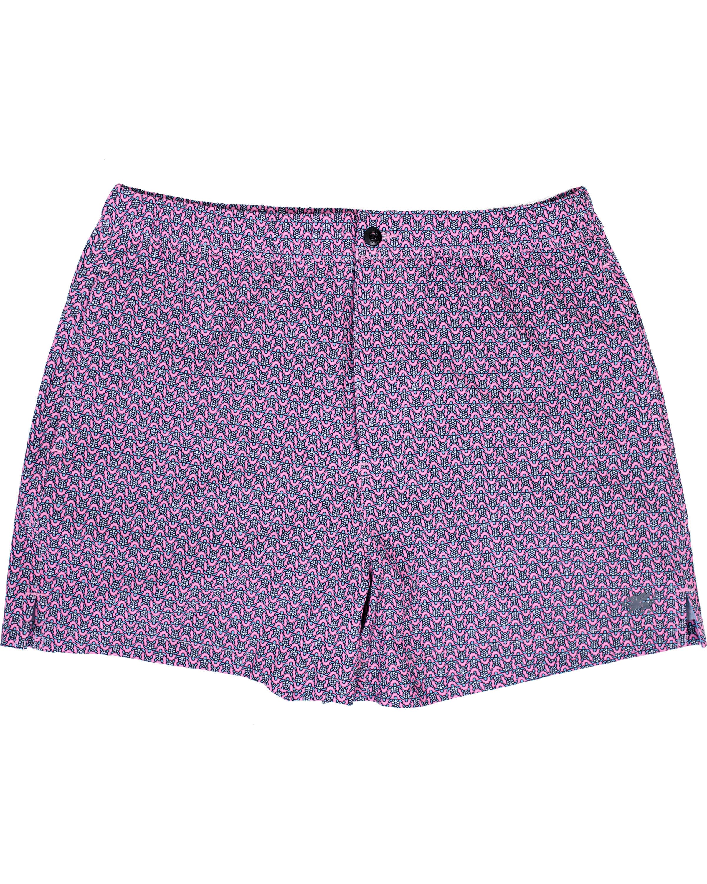 Men’s Blue / Pink / Purple Quack Large Turtle Swim Trunk - Pink XXL Lords of Harlech