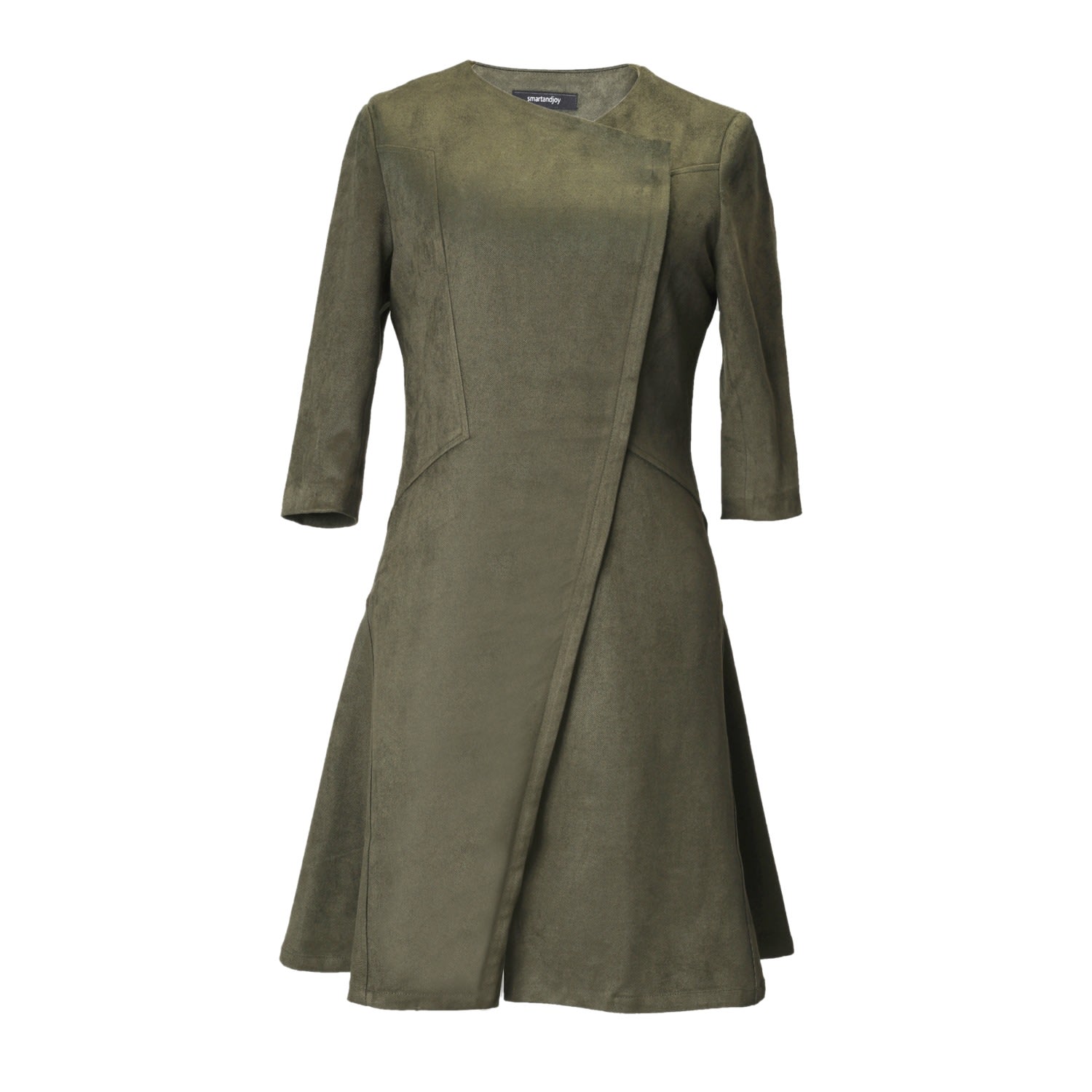 Smart And Joy Women's Green Fit-and-flare Perfecto Dress In Green