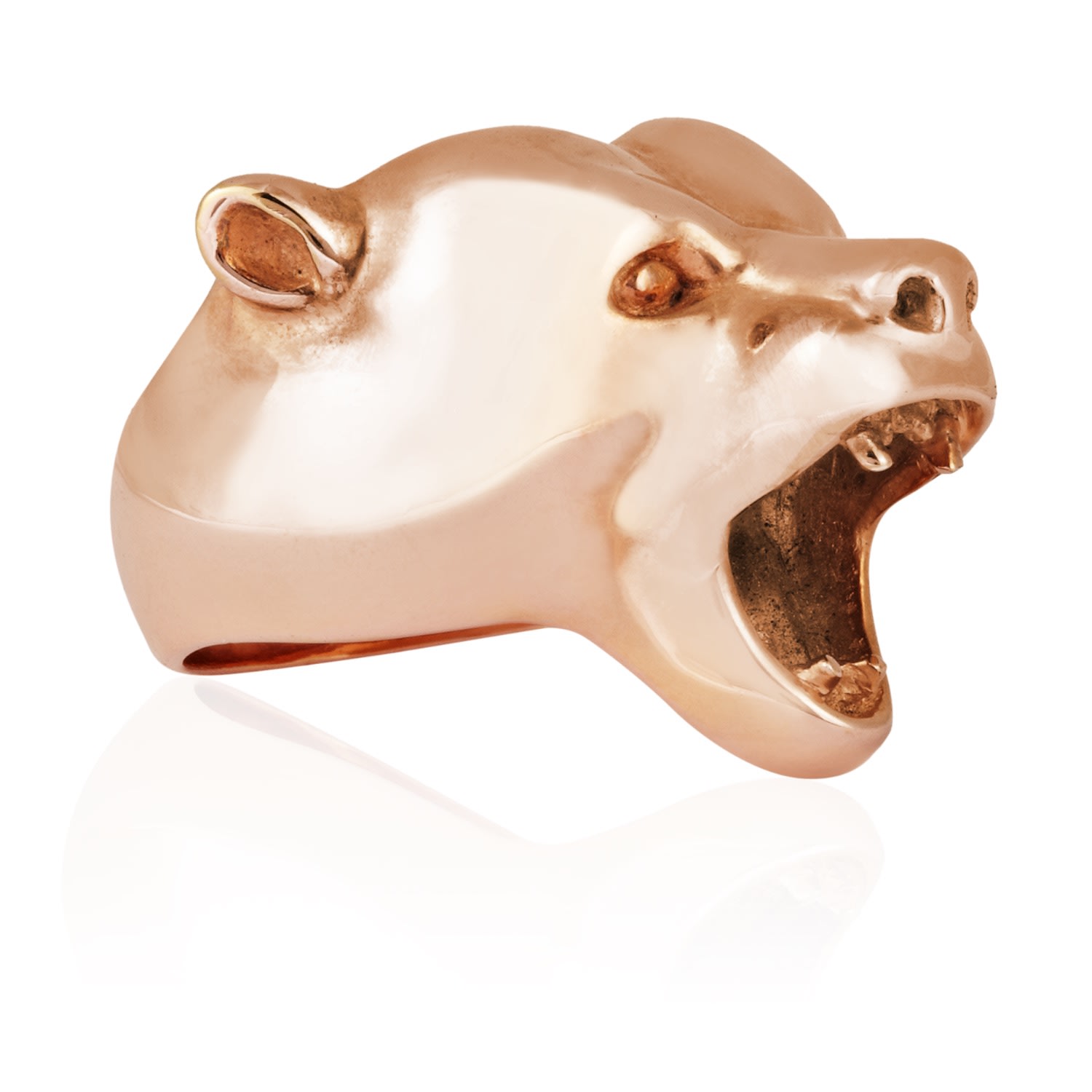 Women’s Bear Ring Rose Gold Strange Fruit