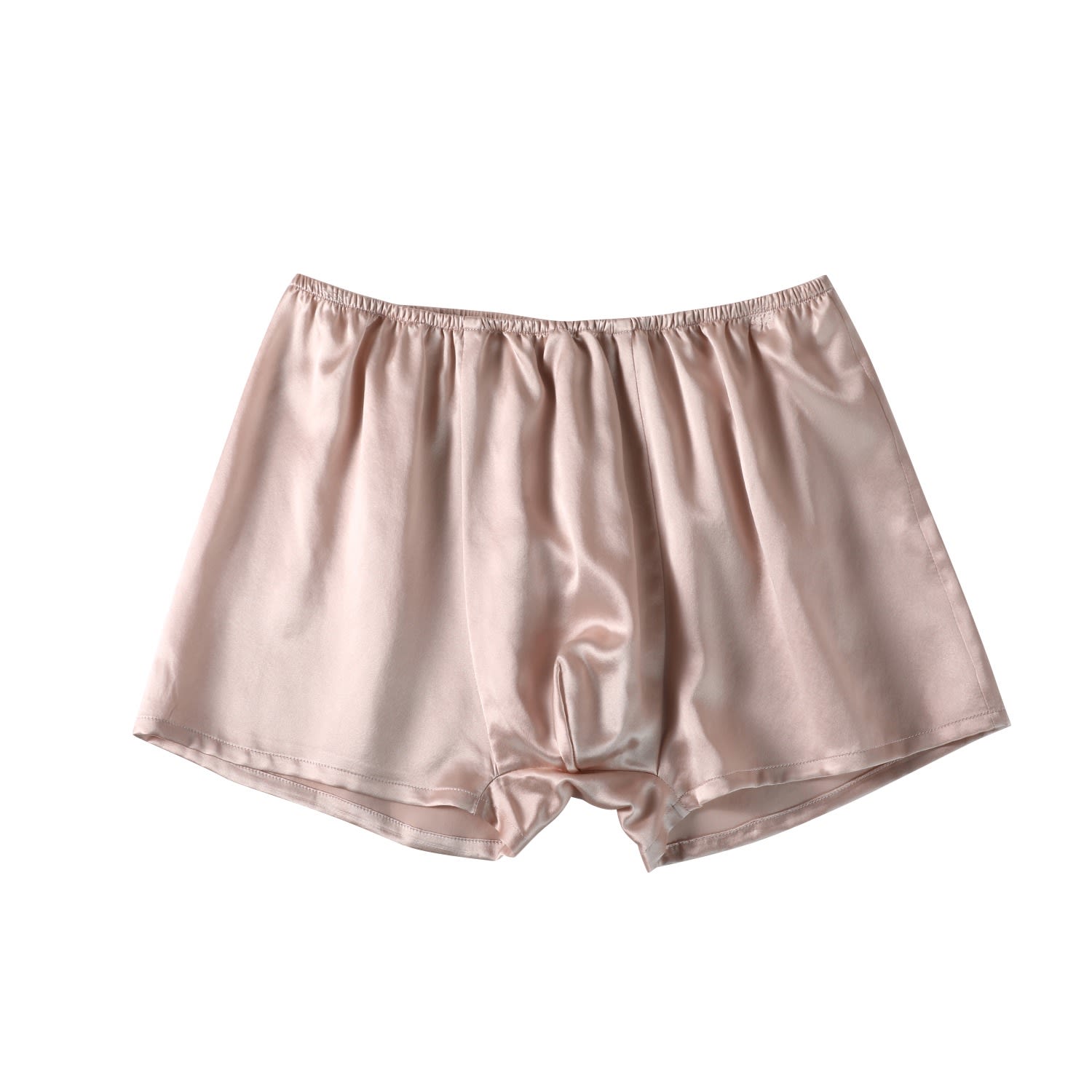 Rose Gold Pure Mulberry Silk Men Trunks Low Rise In Dusty Rose Small Soft Strokes Silk