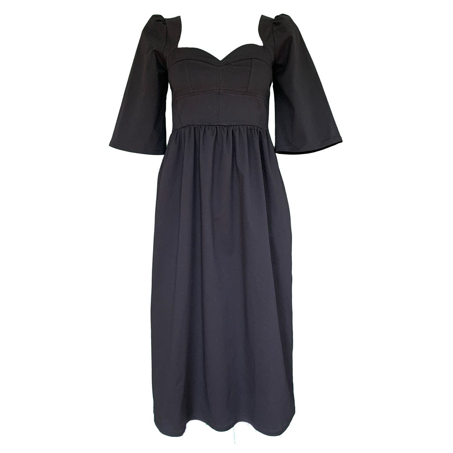 black cotton gown