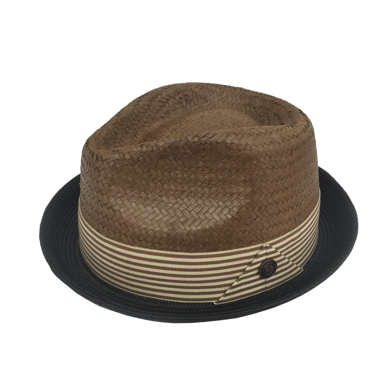 Dasmarca Otis Summer Hat For Men Brown Straw Trilby Lightweight Hat | 61Cm | Dasmarca Hats