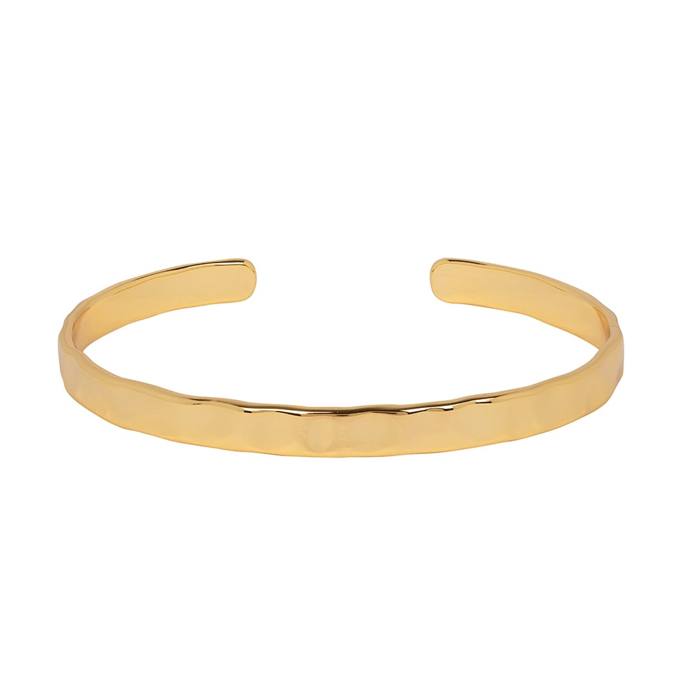 Otto Hammered Gold Bangle | Amadeus | Wolf & Badger