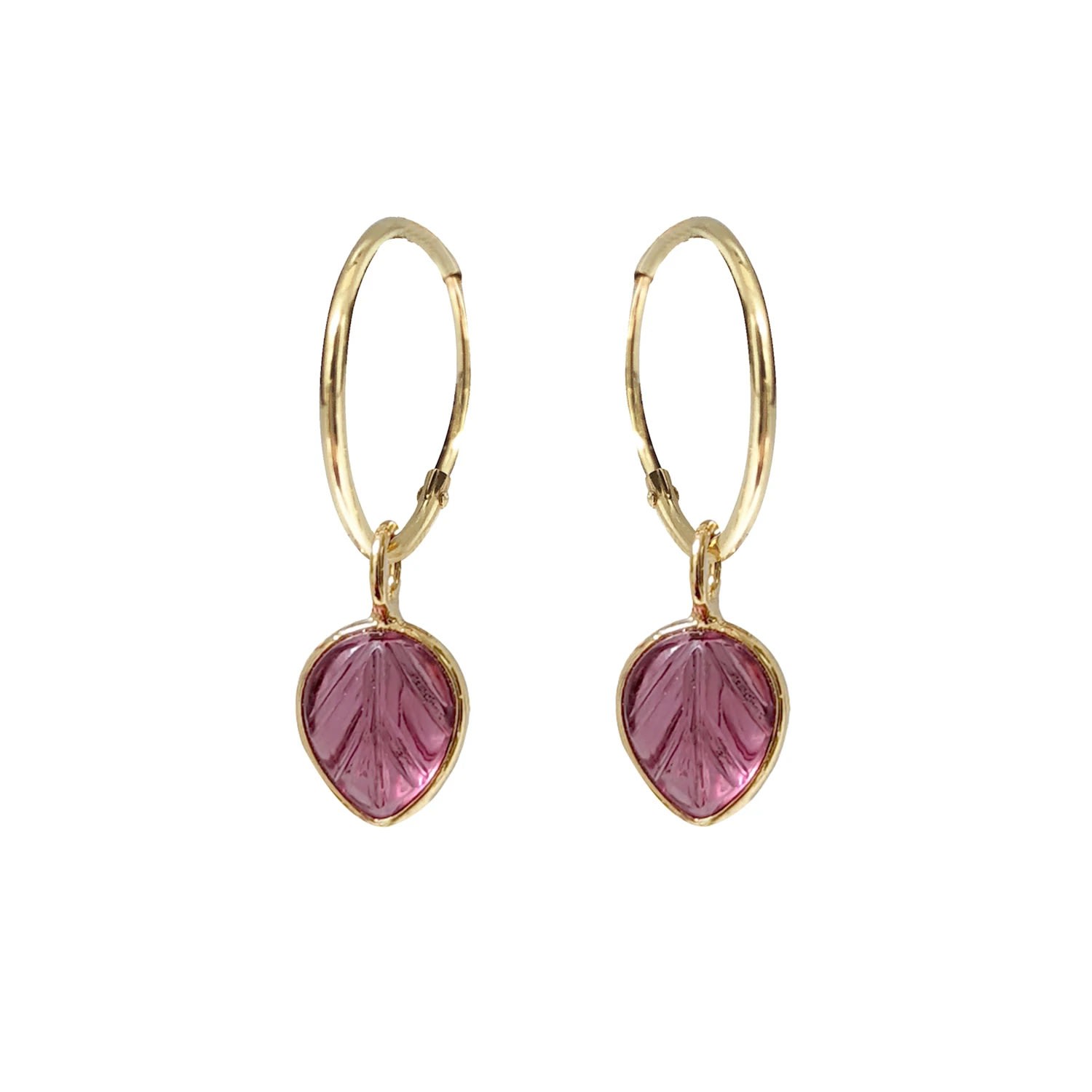 Women’s Pink / Purple Cora Creole Pink Tourmaline Mirabelle Jewellery