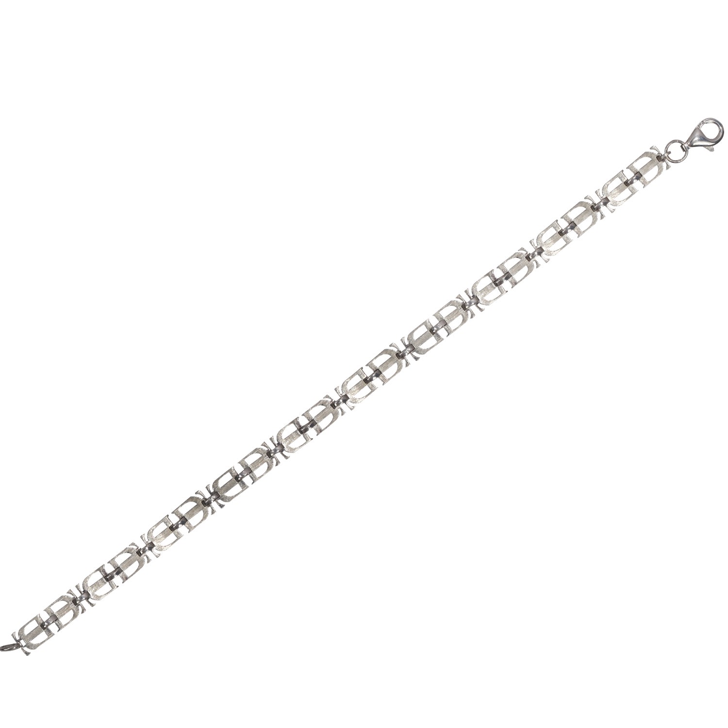 Dime Tribe Men's Silver  Signature Bracelet In Silver