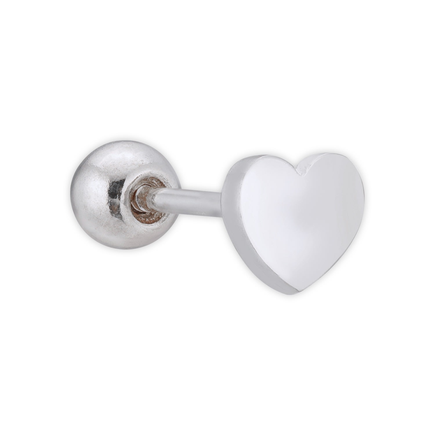 Women’s Heartstrings Single Silver Stud Earring Frida & Florence