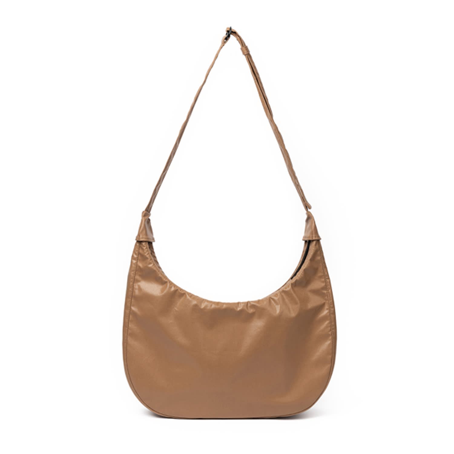 HAHARCHIVE ★ CRESCENT COATED HOBO BAG (BRWON) After Pray Edition | Crescent Coated Hobo Bag - Brown | HAH