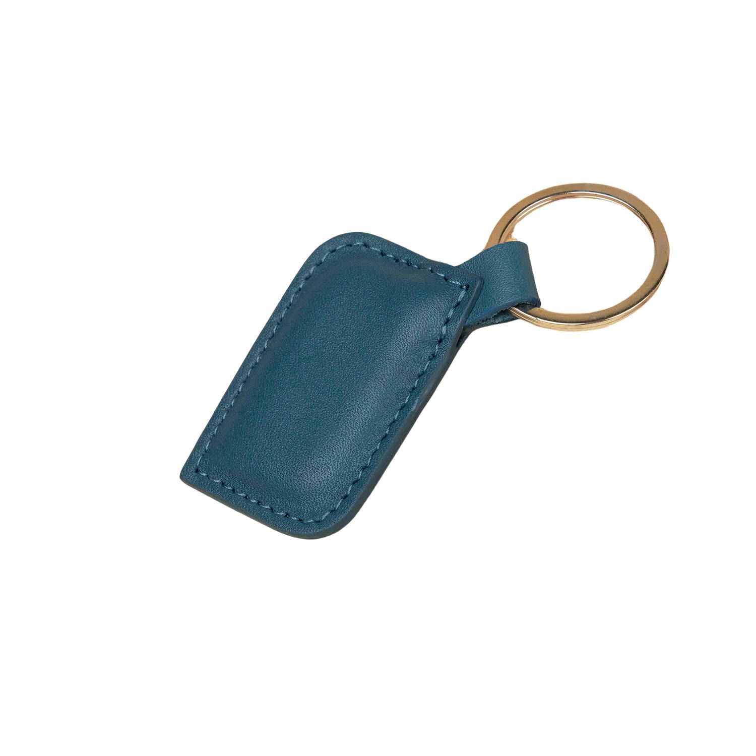 Leathere Stylish Leather Keychain - Blue - Burbank