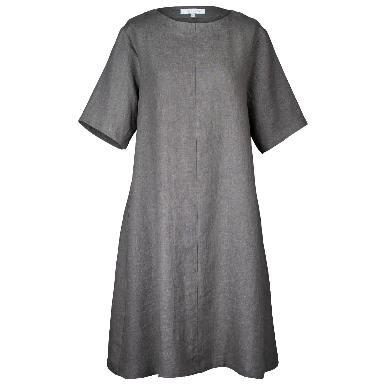 Women’s Jane Dress In Dark Grey Linen Small Luxe Hapsal