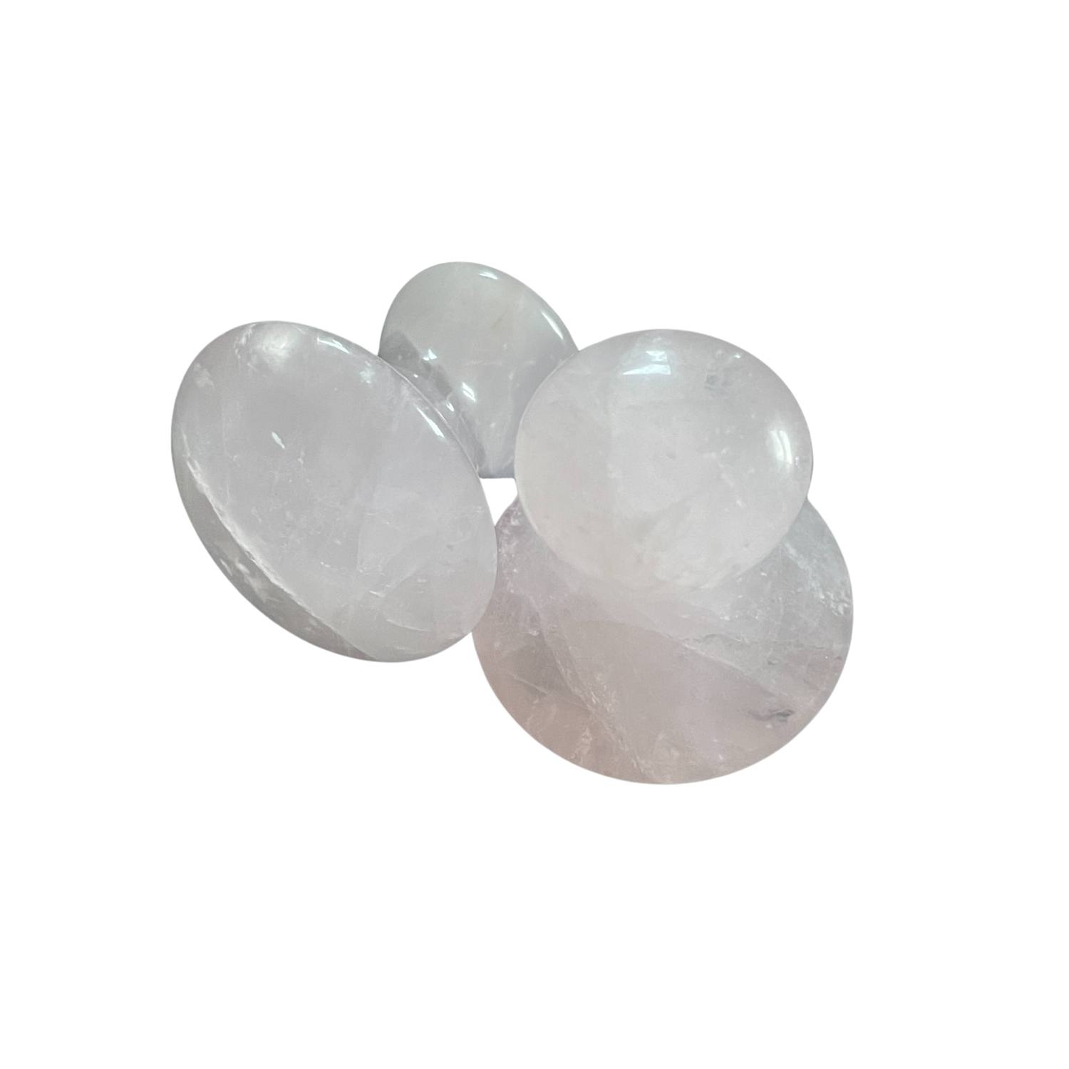 Lemuria Store Pink / Purple Rose Quartz Eye Contour Massage Tool In Pink/purple