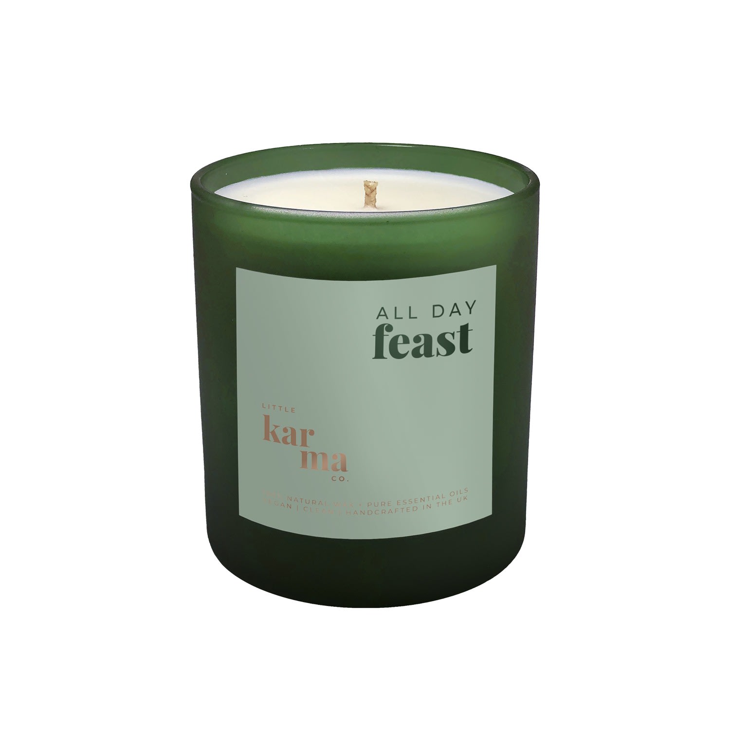 Green All Day Feast - Sweet Cinnamon Christmas Midi Candle Little Karma Co. Ltd