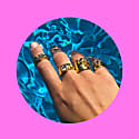 Minnie Lane Zelda Ring With Emerald In Zelda