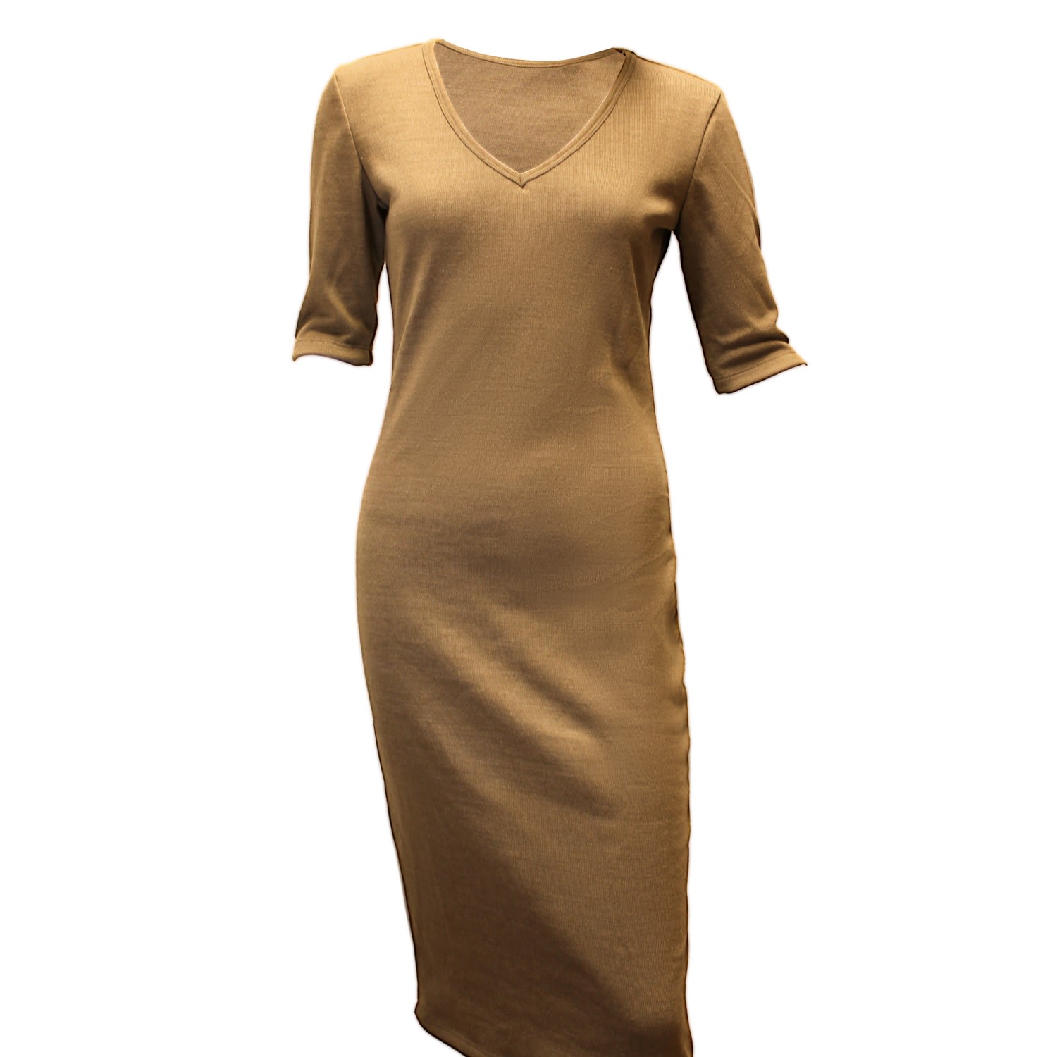 Women’s Brown Bodycon Dress In Fine Knit Extra Large Maison Bogomil