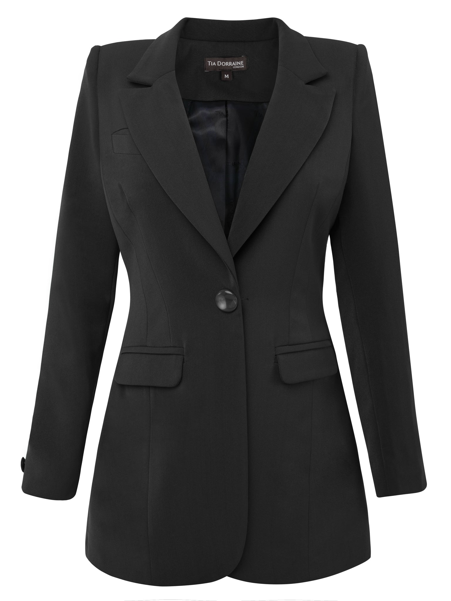 Women’s Black Magnetic Power Classic Timeless Blazer Extra Small Tia Dorraine