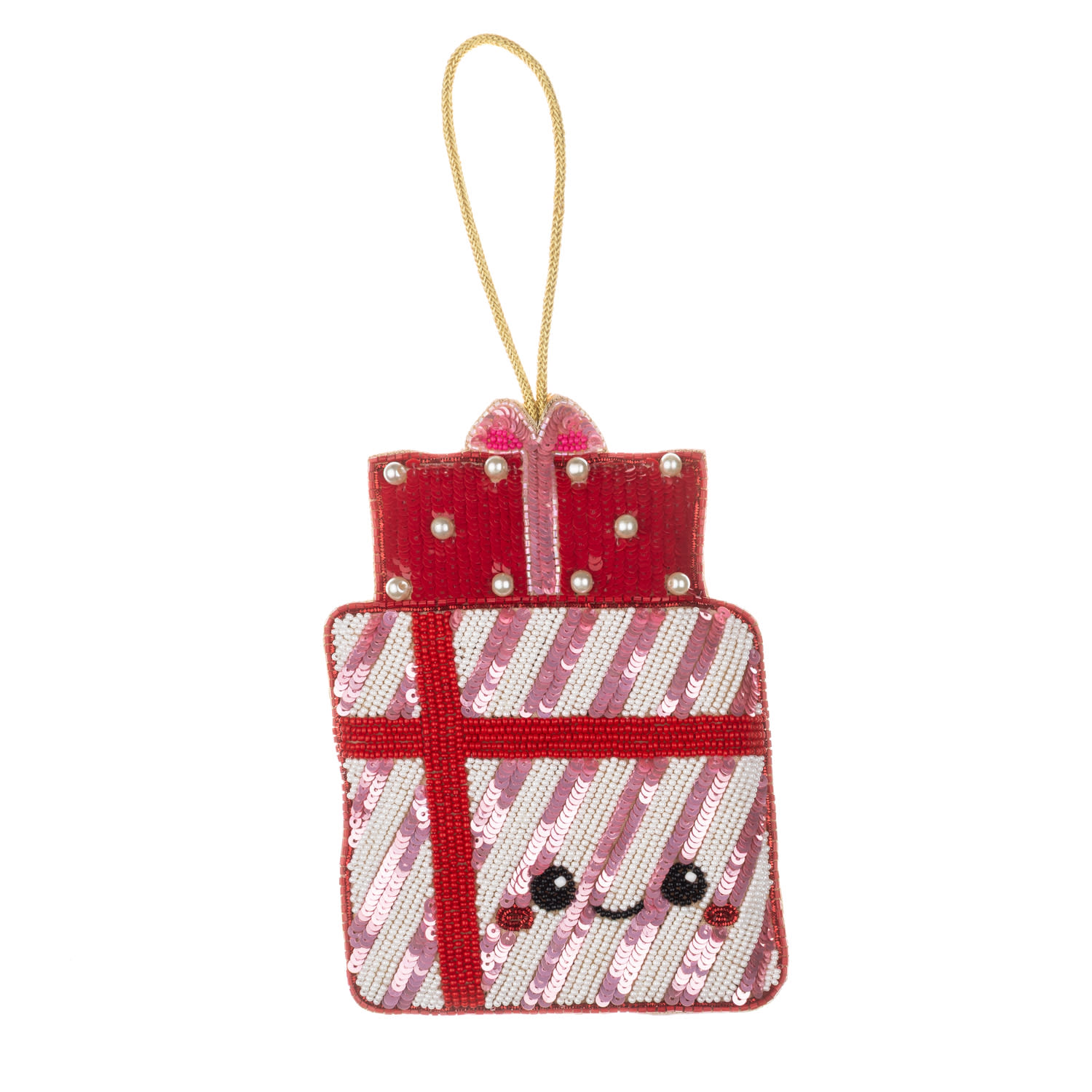 Laines London Red / White Extra Large Christmas Laines Lovables Xmas Gift Decoration In Red