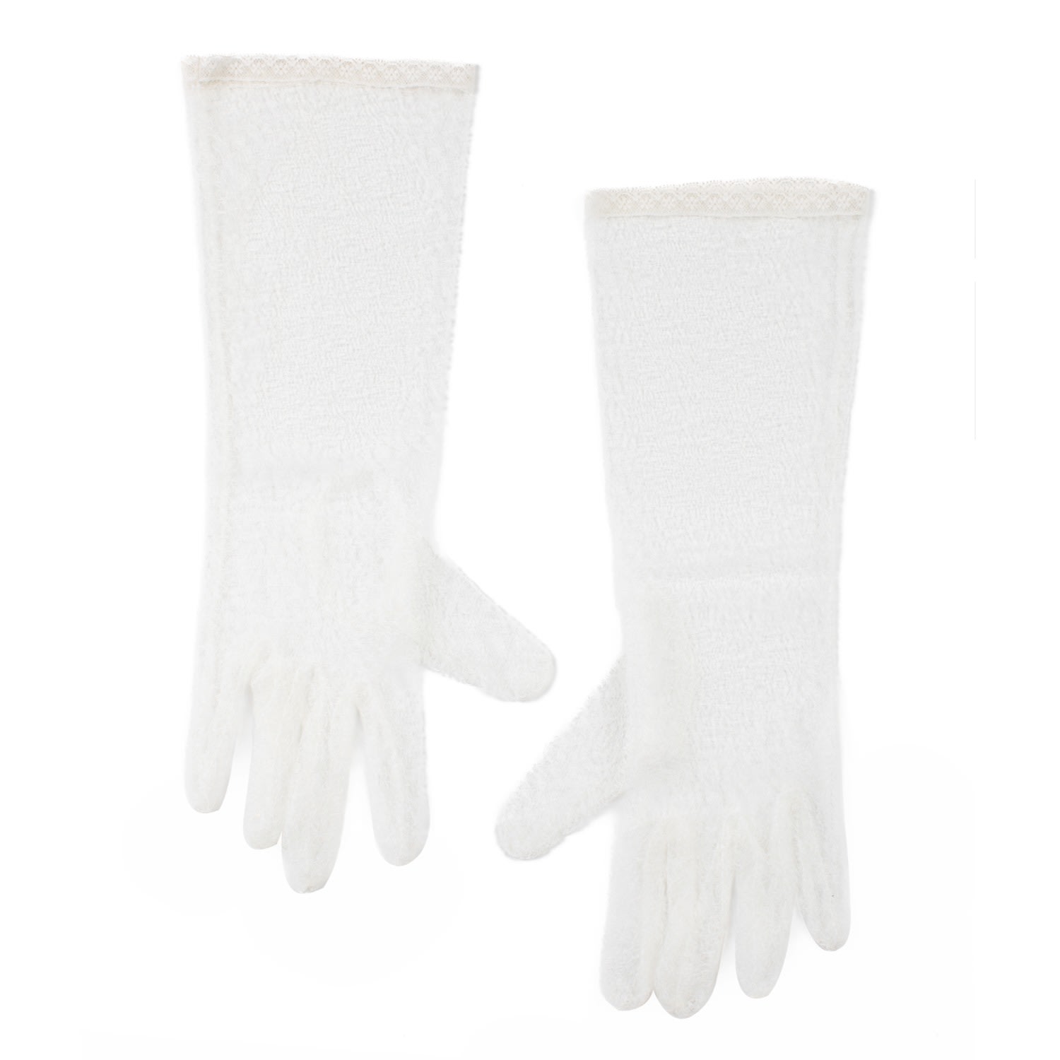 Azima Musayeva Women's White Hazel Gloves