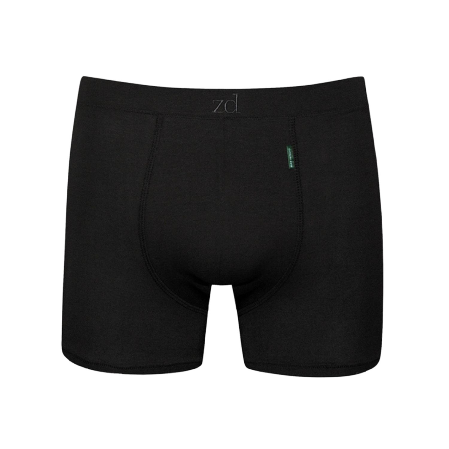Zd Zero Defects Men's Apolo Trunk Soy Fiber – Comfort & Natural Freshness - Color Black In Black