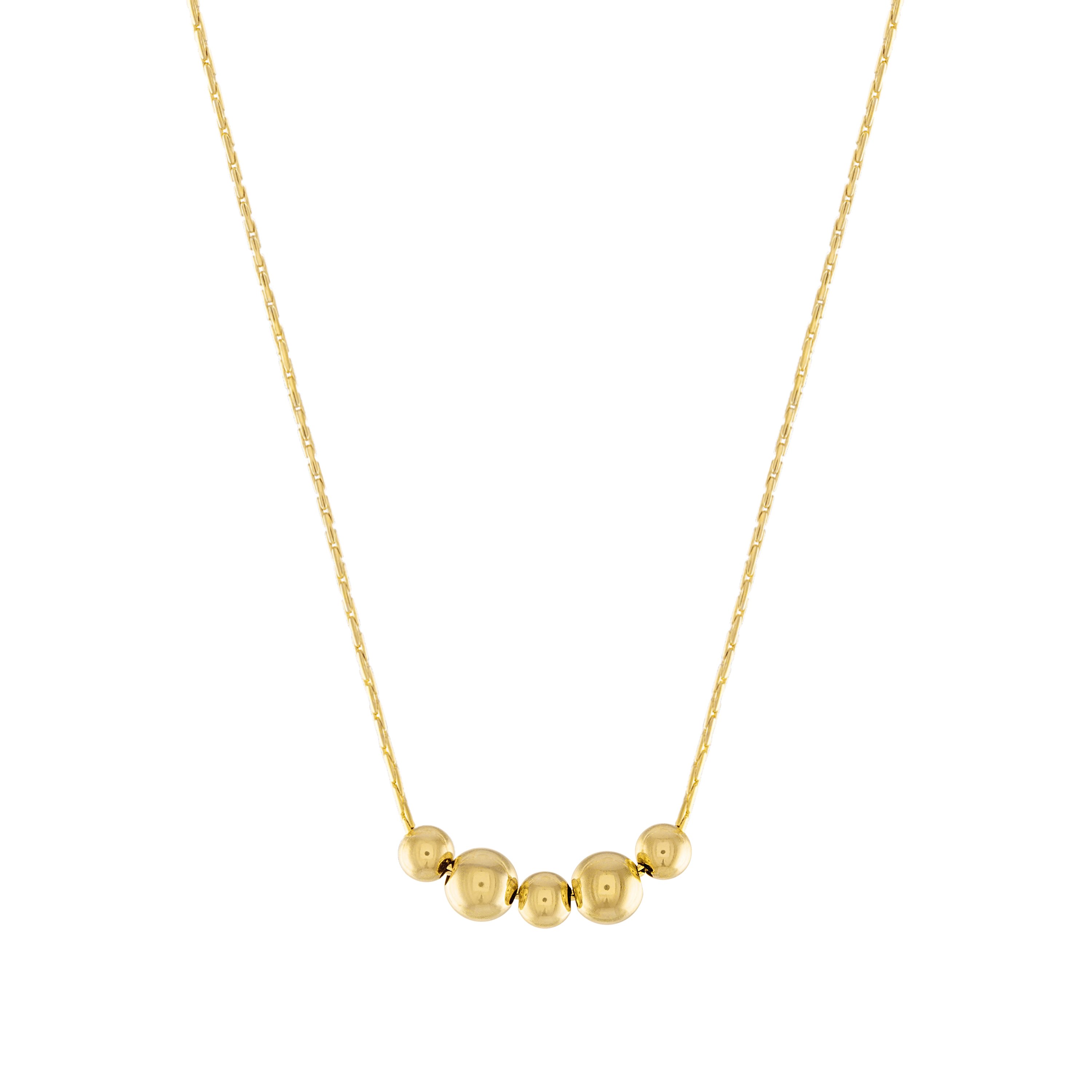 Olivia Le Brea Bead Necklace In Gold