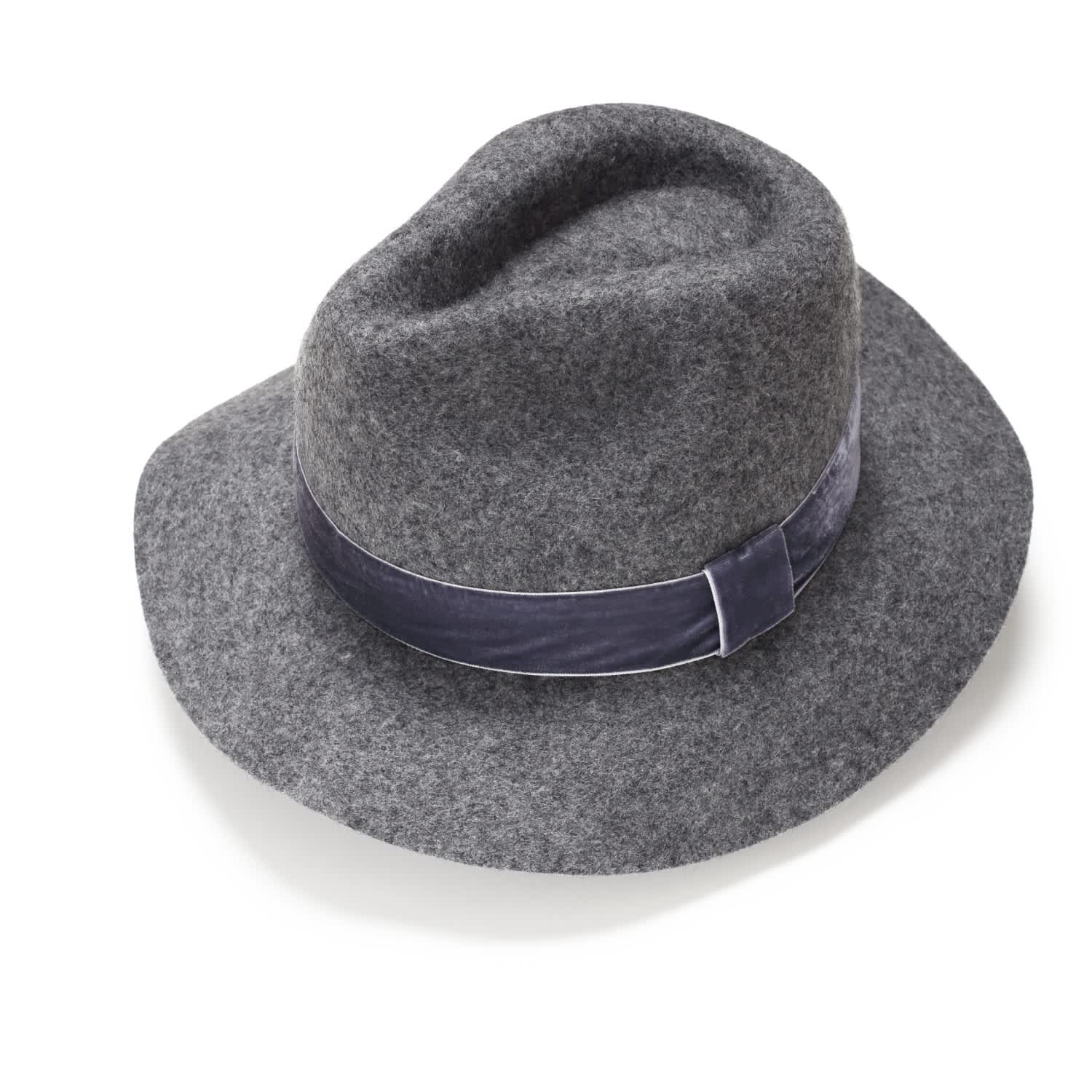 womens grey felt hat