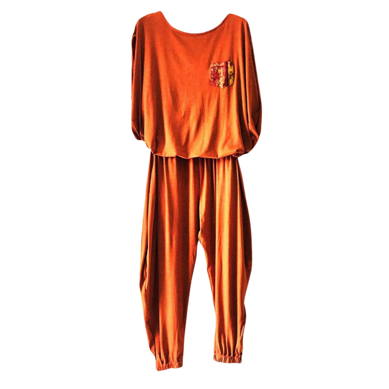 Yellow / Orange Labu Jersey Co-Ord Set - Orange Small Xclamations Uk