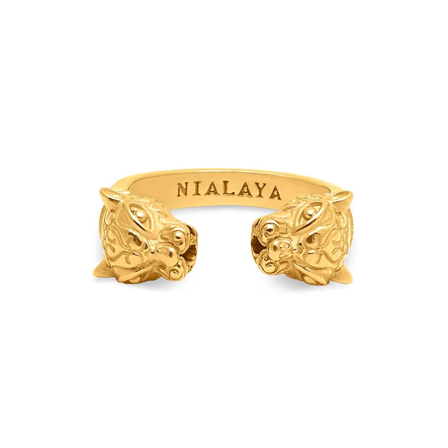 Nialaya Women's Panther Ring In Gold