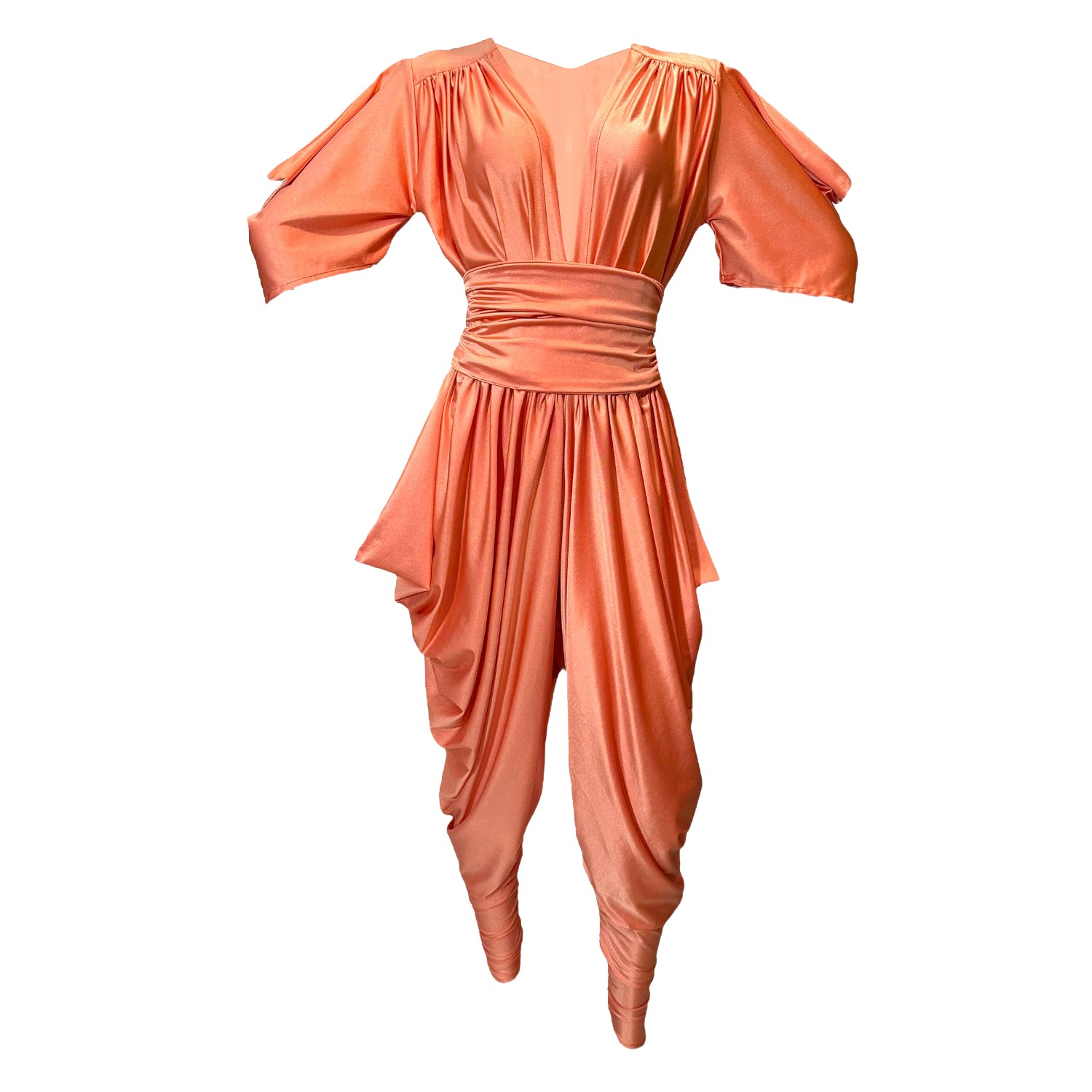 Women’s Yellow / Orange Carmenita Peach Melba Jumpsuit Set One Size Julia Clancey