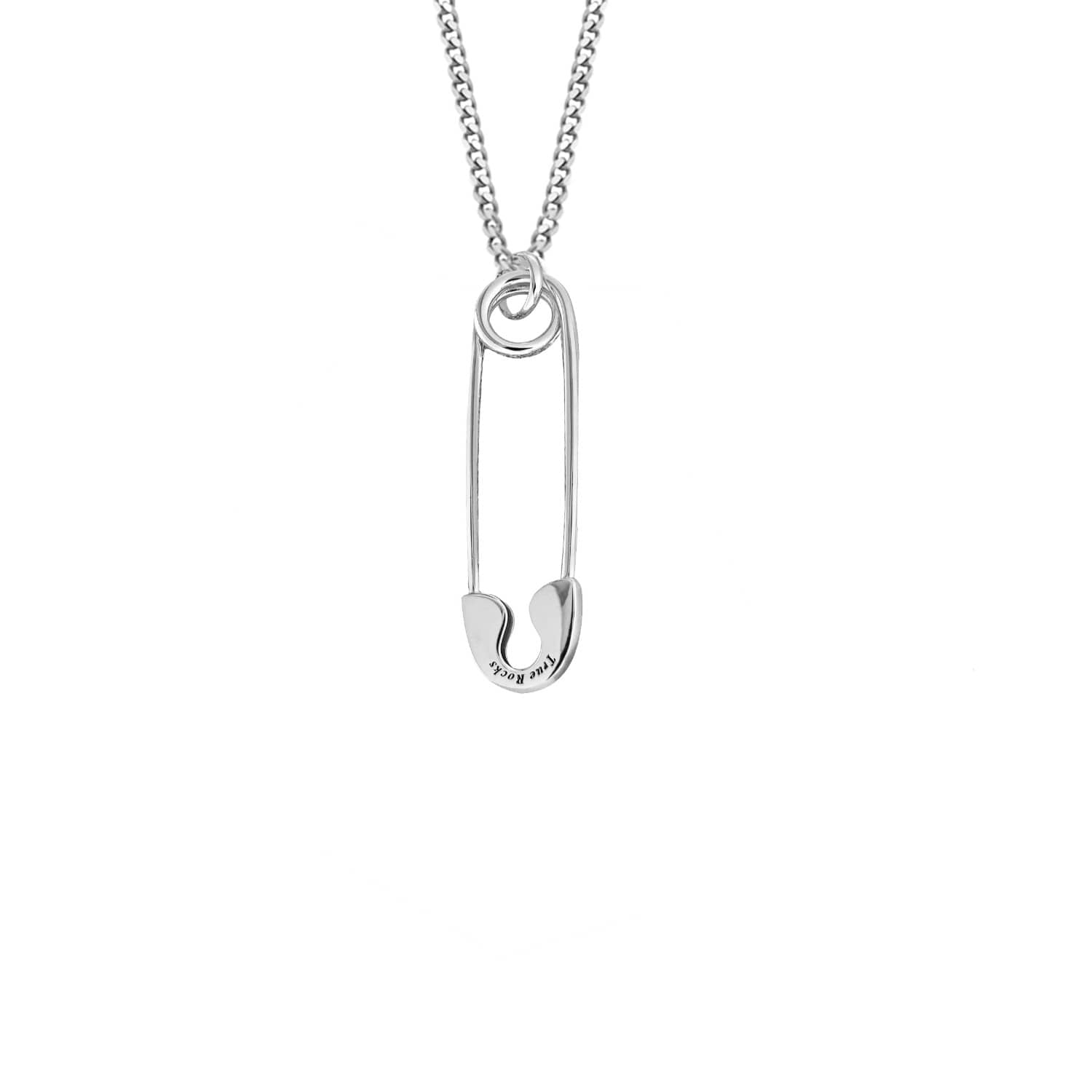 Safety Pin pendant Sterling Silver 