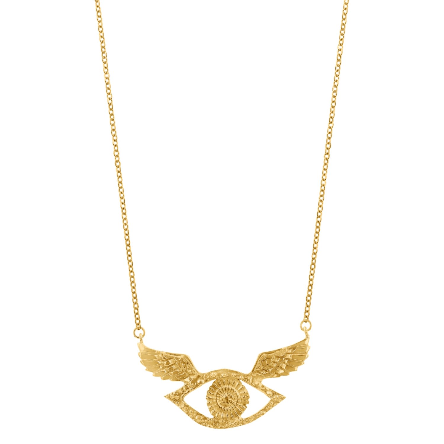 Women’s Gold Eyes Wings Necklace Sophie Simone Designs