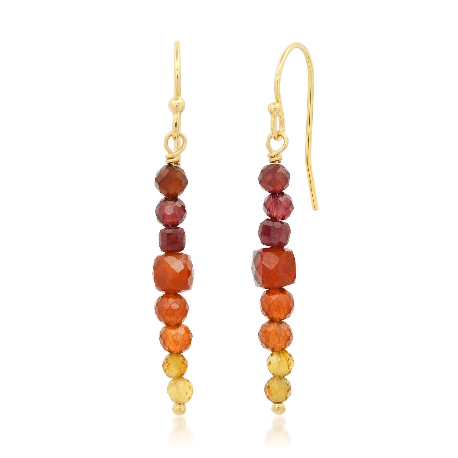 Women’s Yellow / Orange Fiery Sunset Earrings Soul Journey Jewelry