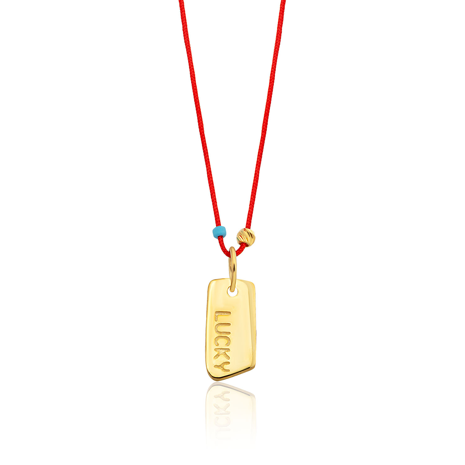 The Pheia Women's Gold Red String Lucky Necklace In Gold