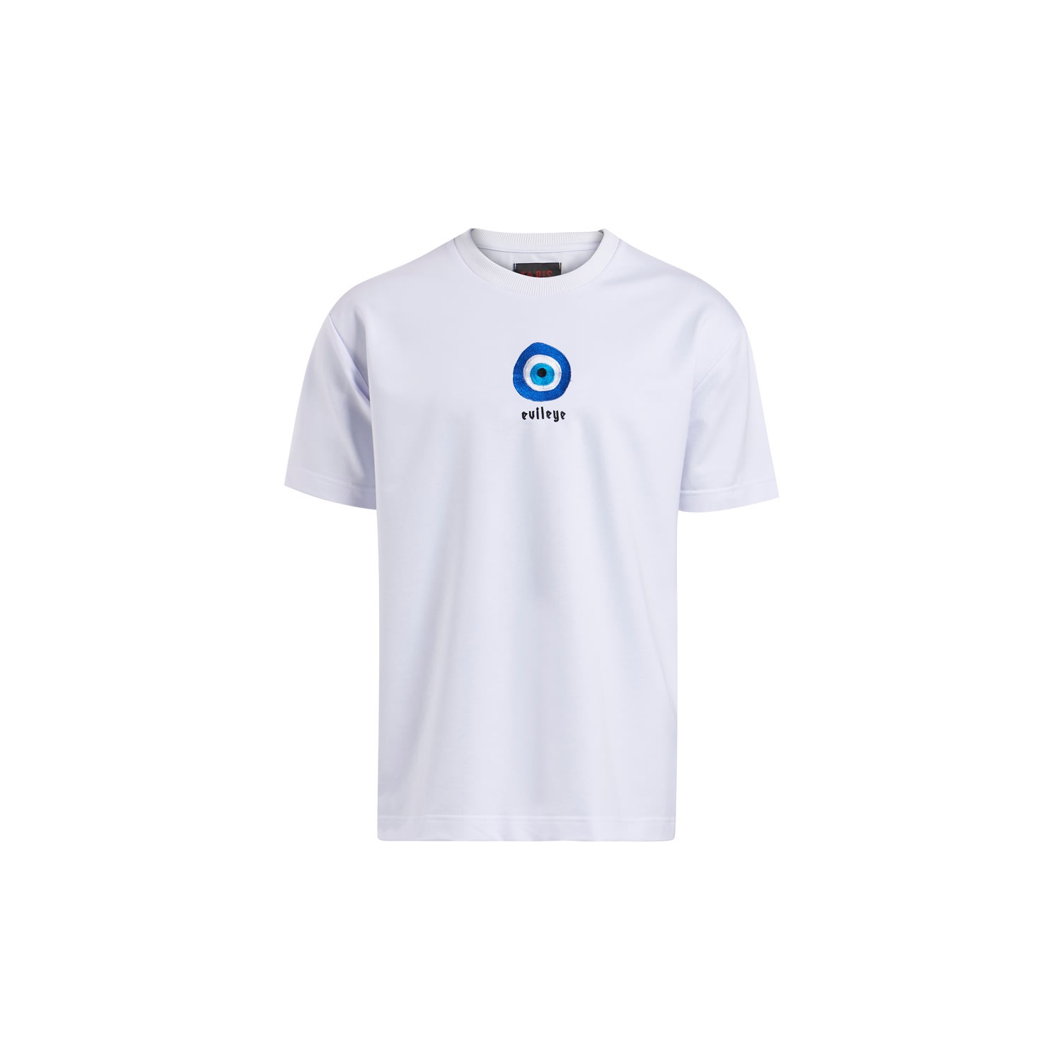 Tapis Men's  Culture Collection Evil Eye Figured Unisex White T-shirt
