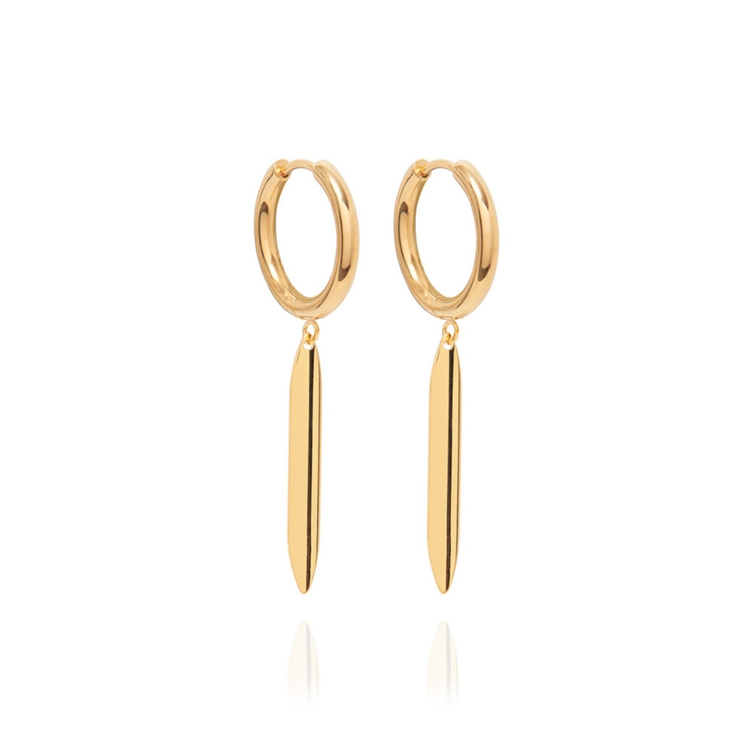 Women’s Patti Hoops In Gold A Weathered Penny