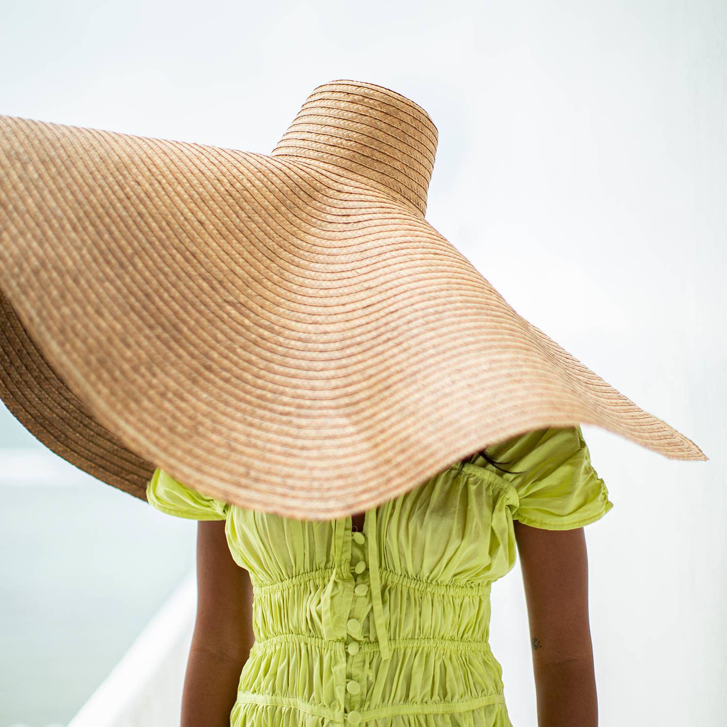 Solana Oversized Straw Hat In Toasted Beige | Brunna.Co | Wolf