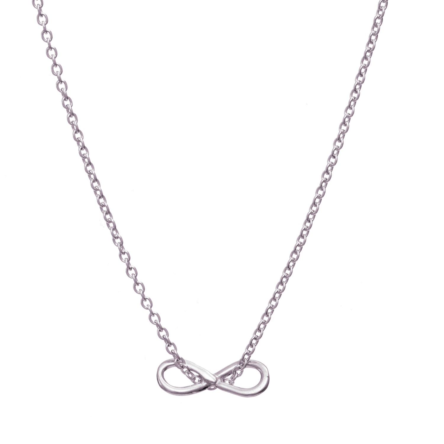 Women’s Sterling Silver Mini Infinity Charm Necklace Posh Totty Designs