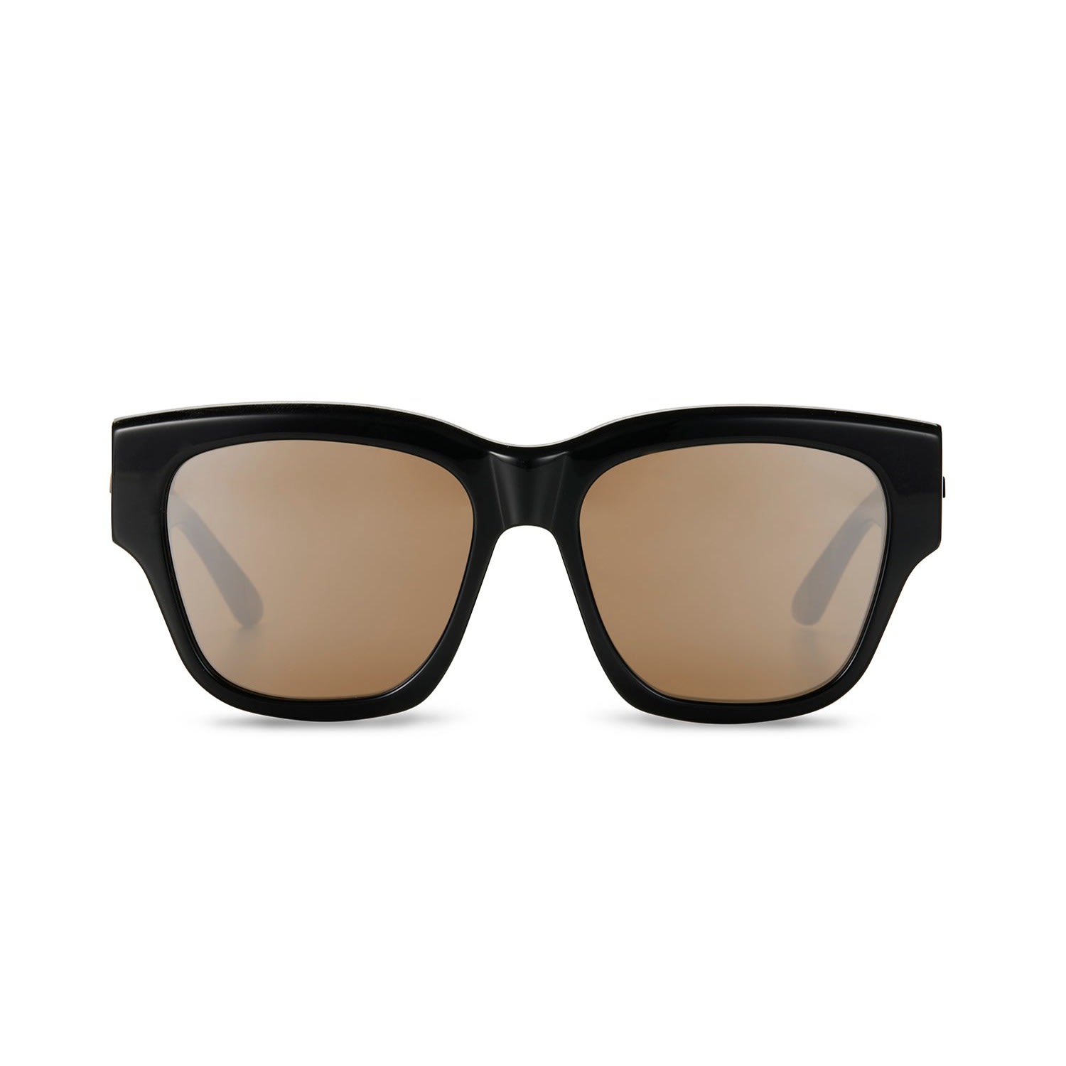 The Avantguard Women's Black Dahlia Midnight Gloss Oversized Sunglasses In Black