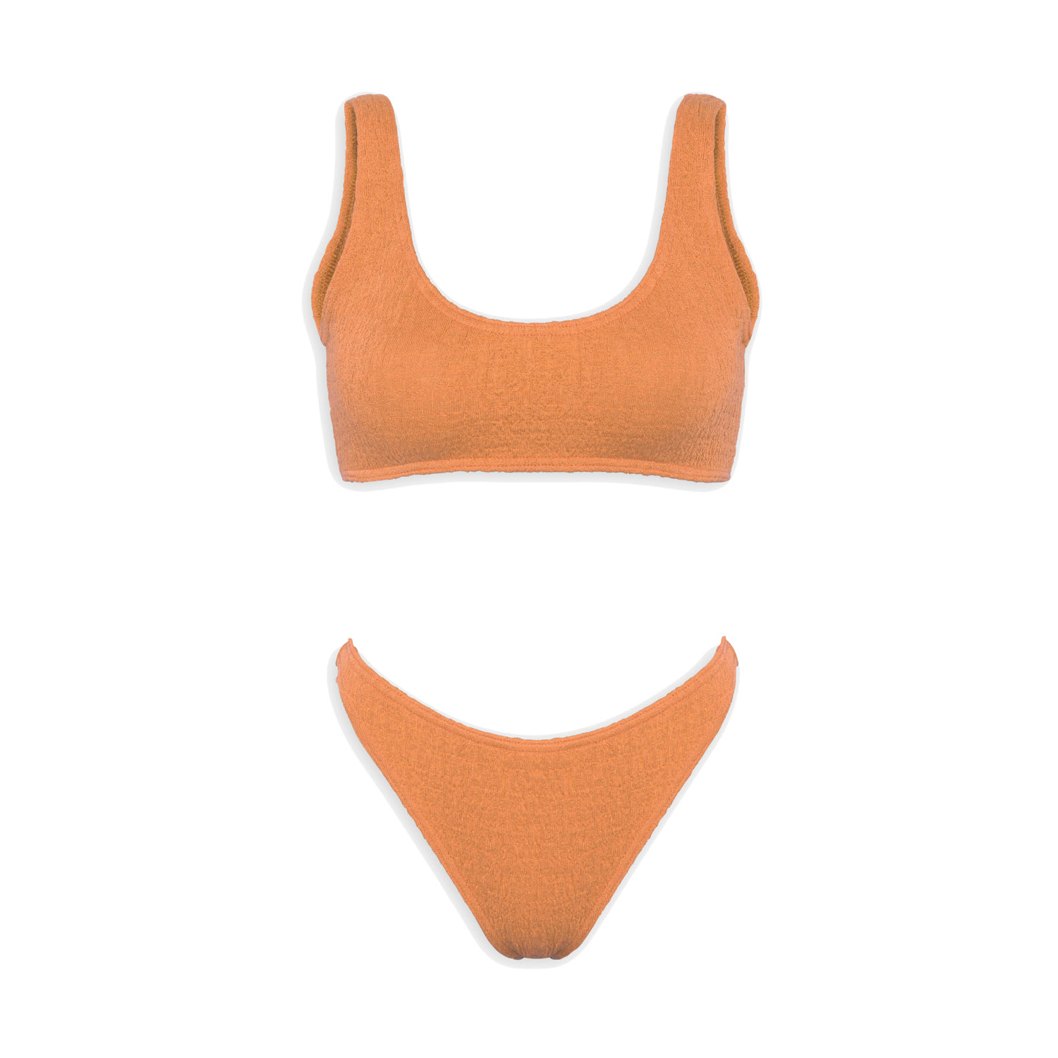 Pepper Vally Women's Gold Swimwear Bikini Bustier Orange