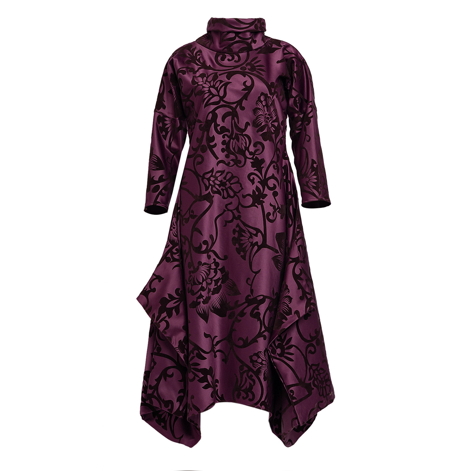 Bianca Popp Women's Pink / Purple Many Angles Dress In Flowery Wine Cotton In Pink/purple