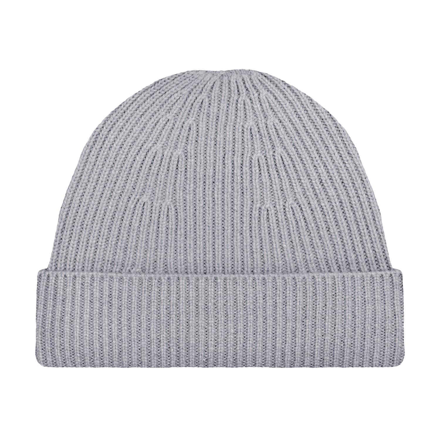 Paul James Knitwear Men's Lightweight Merino Cashmere Beauline Beanie - Light Grey In Grey