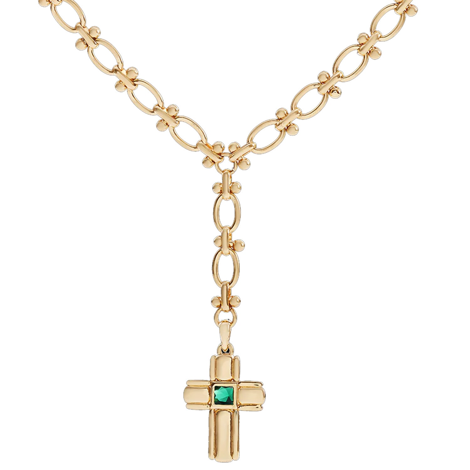 Women’s Gold Varena Cross Pendant Necklace 33mm