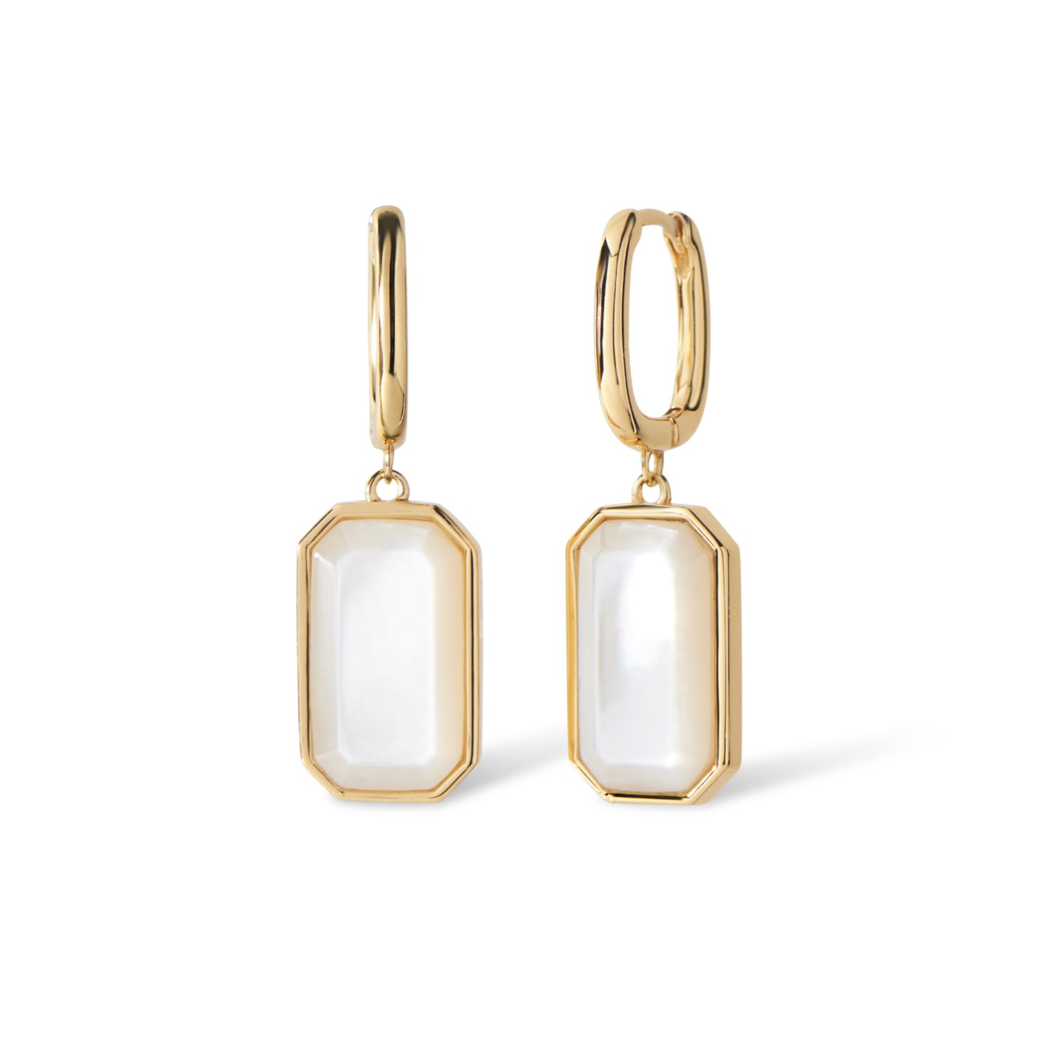 Women’s Gold The Tara Tag Earrings - Mother Of Pearl Ora Ana