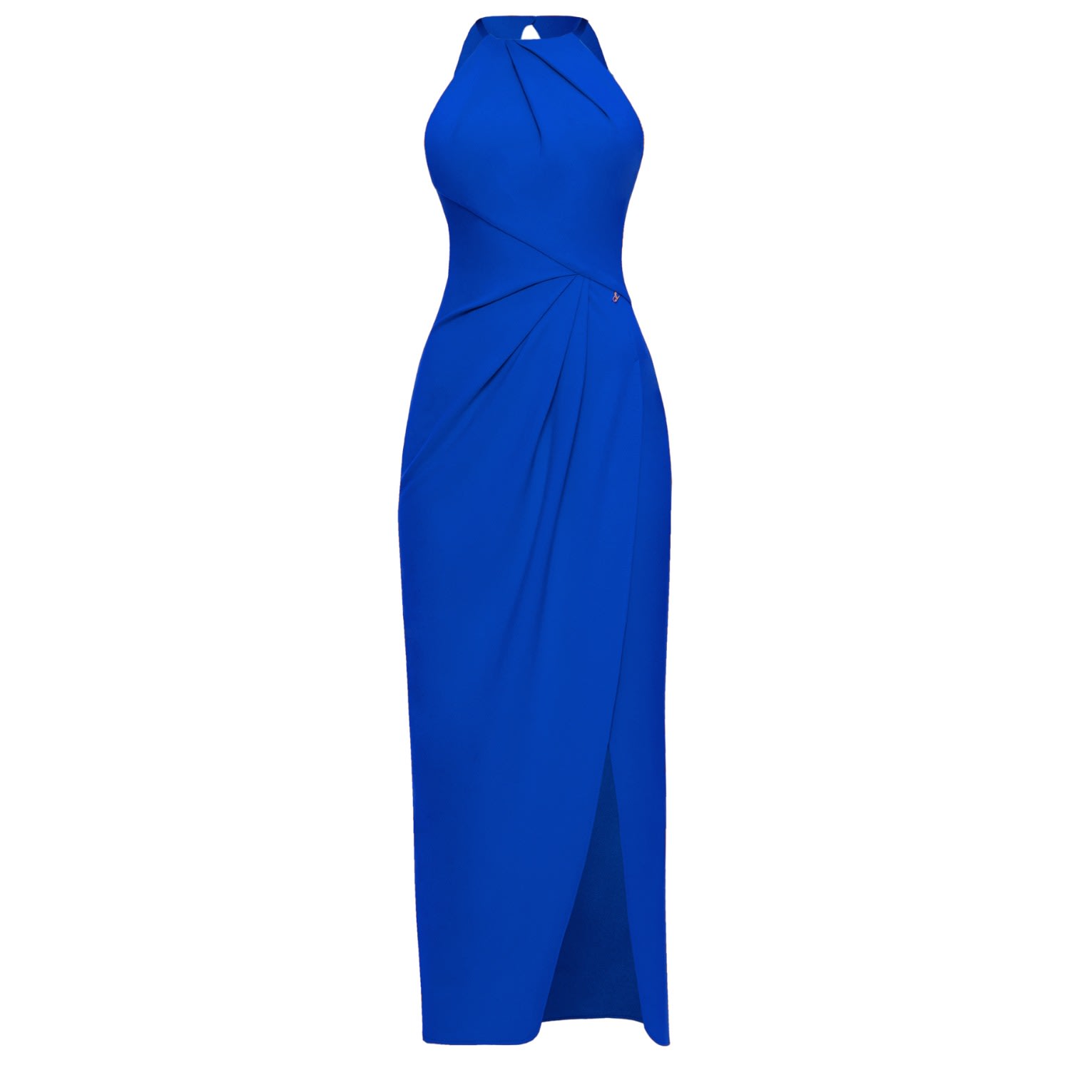 Women’s Draped Dress Sofia Blue Extra Small Angelika Jozefczyk