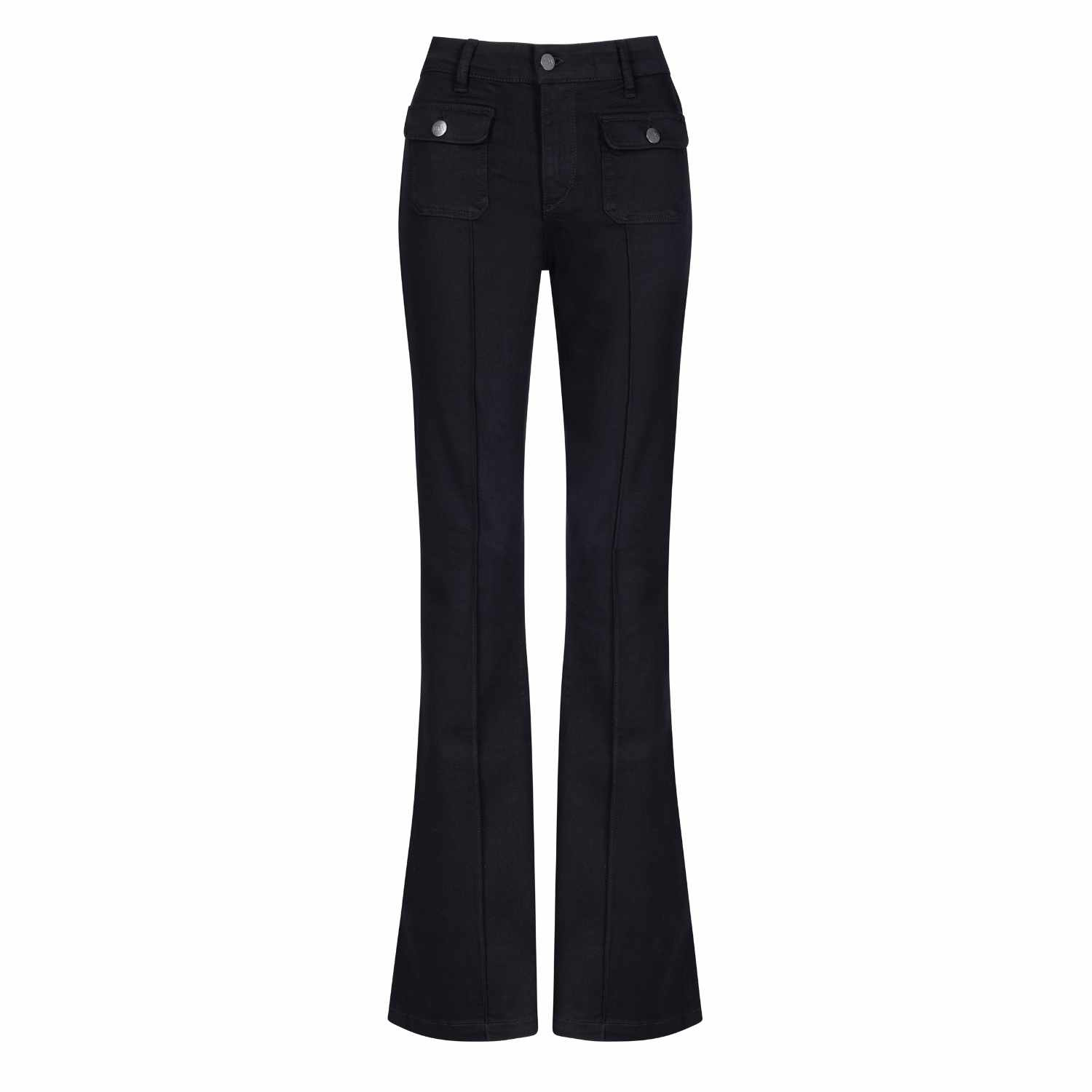 Donna Ida Hope The High Top Patch Pocket Bootcut - Blackest In Black
