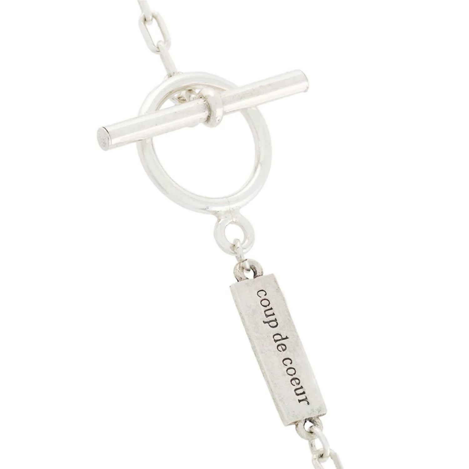 Silver T Bar Necklace Coup De Coeur London Wolf Badger