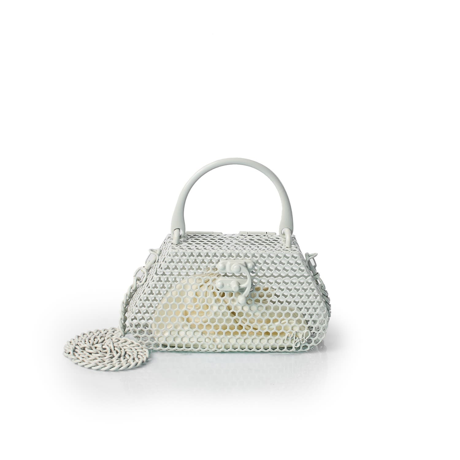 Myth House Women's Grey / Neutrals Mini Awuraba In Moonbeam Handbag