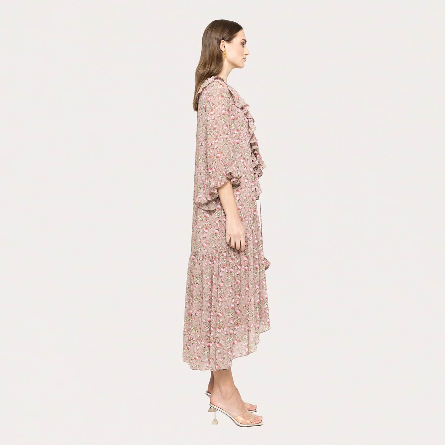 floral print chiffon midi dress My Sweet Escape Maxi Dress