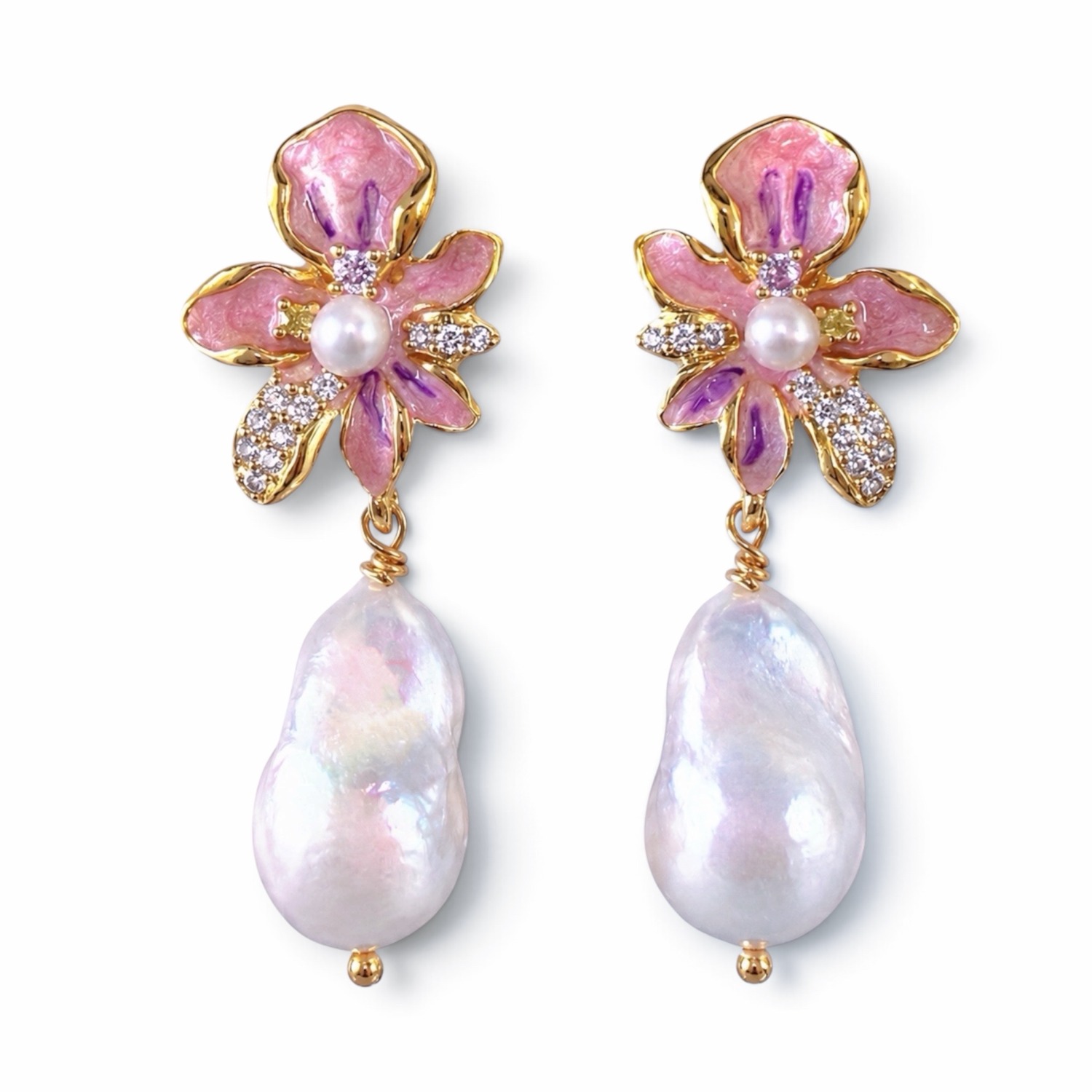 アクセサリー strong iris earrings Iris Bloom Earrings | Ninemoo | Wolf & Badger