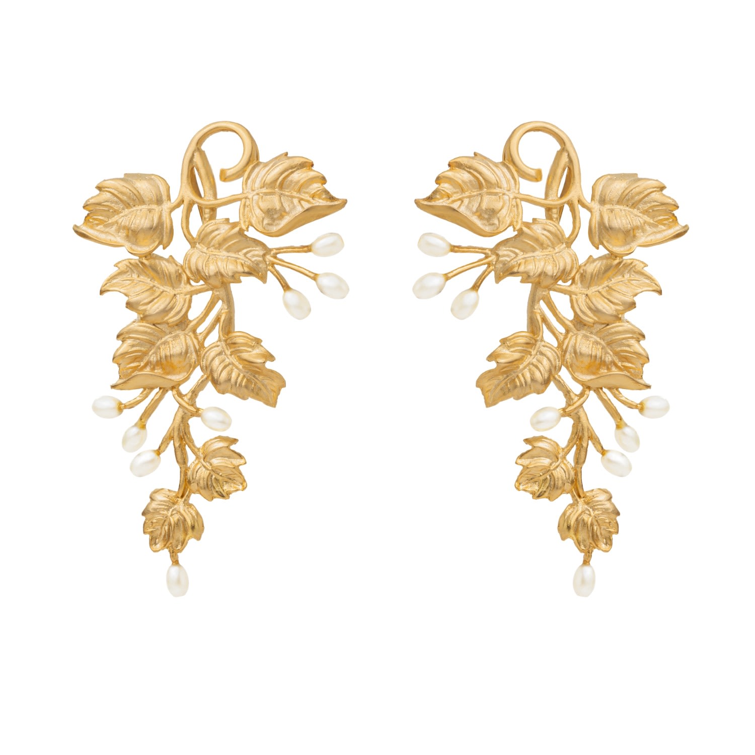 Meraki By Rashmi Bajaj Women's Gold Fiano De Perla Earrings