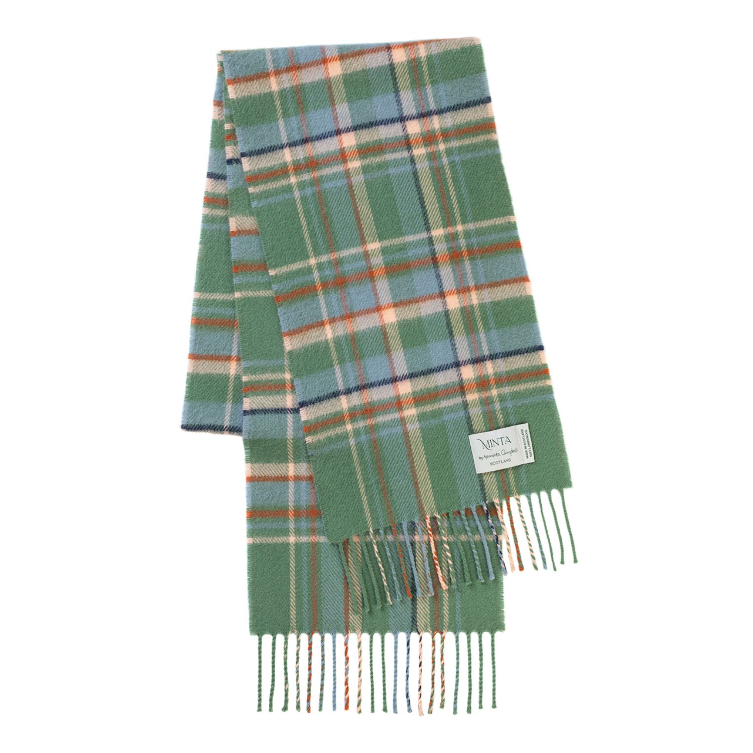 Araminta Campbell Ltd Women's Highlands At Dawn Lambswool Scarf Green In Green