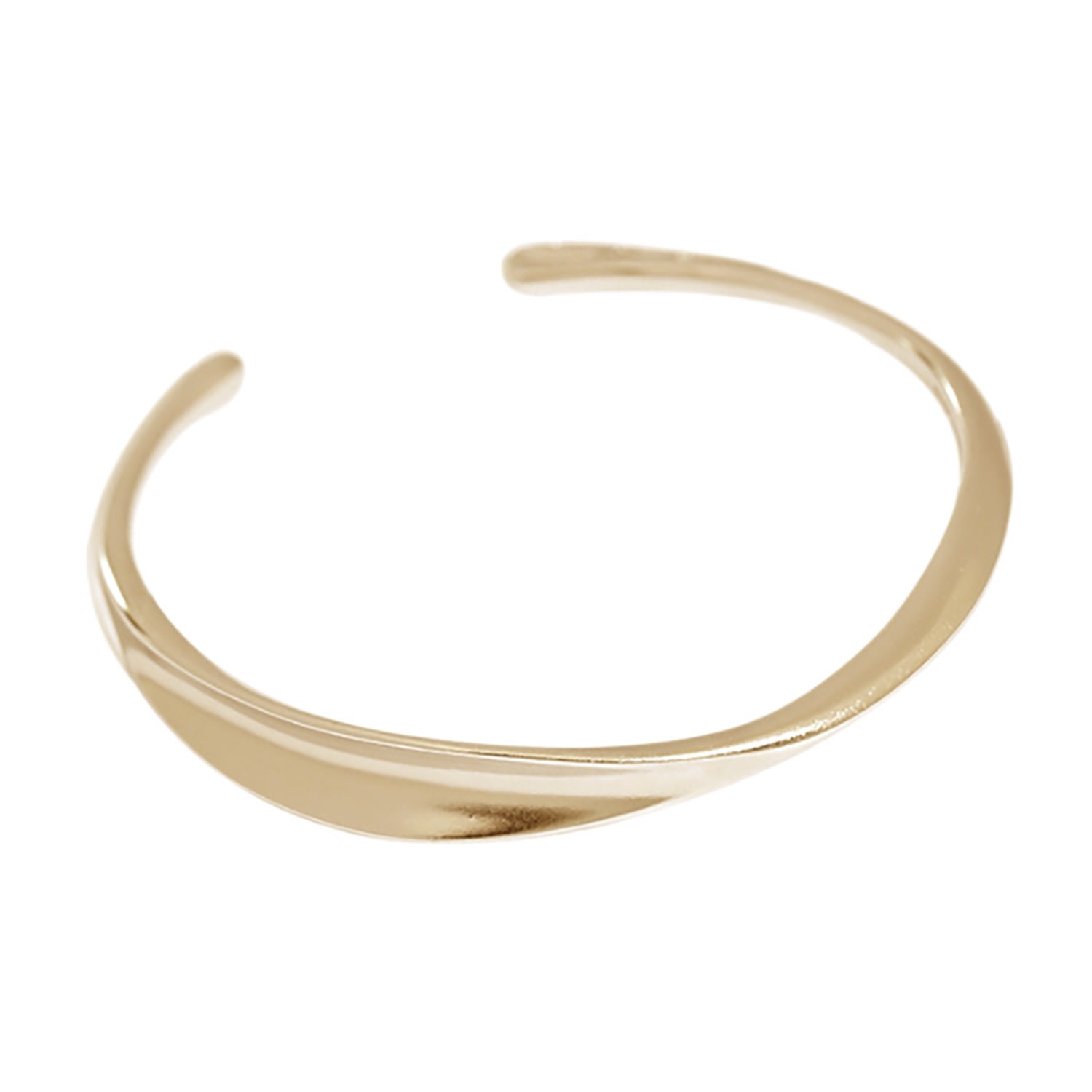 Janus Edinburgh Women's Gold Vermeil Sannox Slim Thin Smooth Bangle In Gold